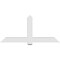 Ekena Millwork Eugene Architectural Grade PVC Gable Bracket, 72"W x 33"H x 4"D x 6"F, 11/12 Pitch GBP072X33X0406EUG00 - alternate 2
